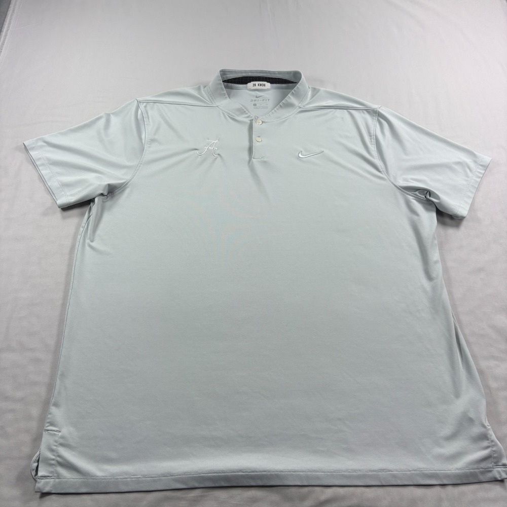 Alabama Crimson Tide Nike Polo Shirt Mens XL Gray Blade Collar Player Issued - Picture 2 of 13